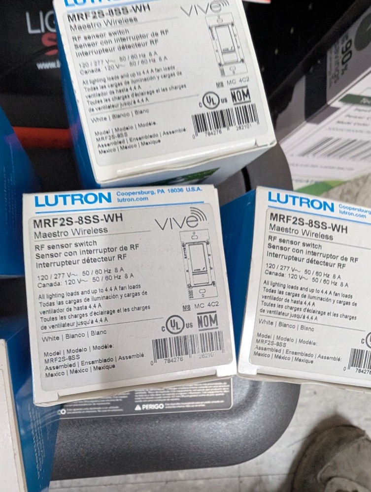 Lutron MRF2S-8SS-WH Maestro Wireless RF Occupancy Sensor Switch - White