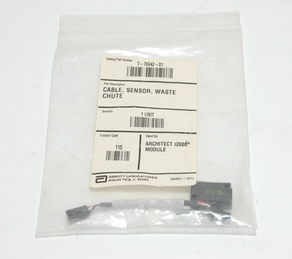 Abbott Laboratories 7-76942-01 Cable Sensor waste Chute for Architect i2000
