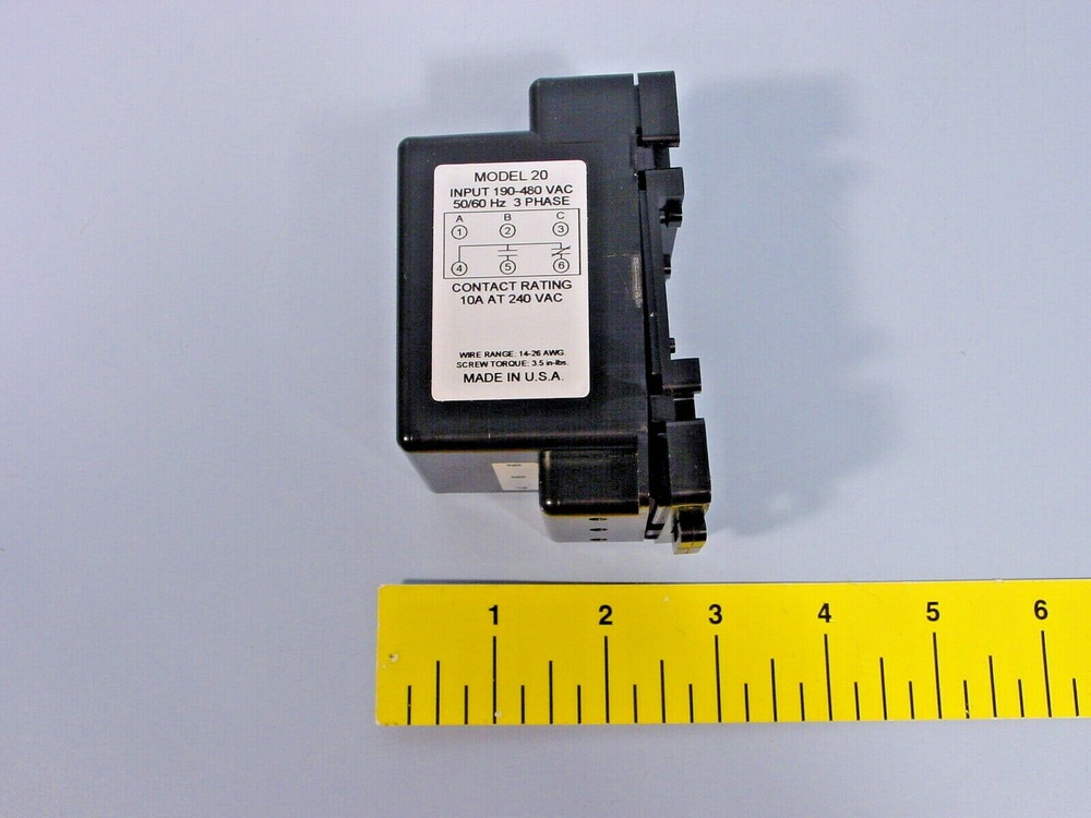 *TIME MARK CORPORATION Model 20 Micro-Controller Based Universal 3-Phase Monitor