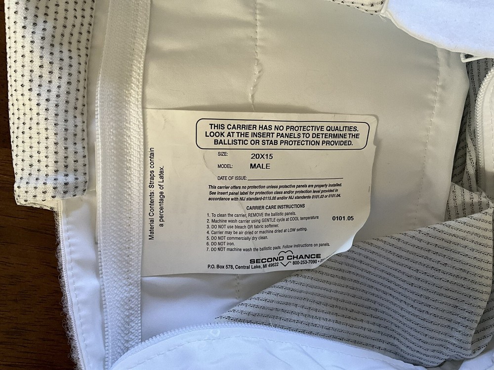 T2 Second Chance Level II Body Armor XL