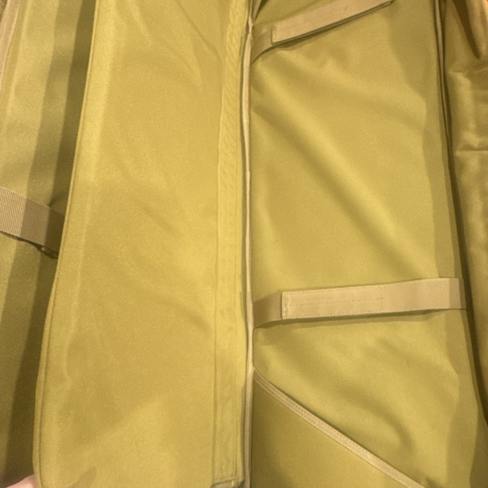 SAVIOR Tactical Gear Bag Black Tan Multiple Pockets Adjustable Straps Fabric