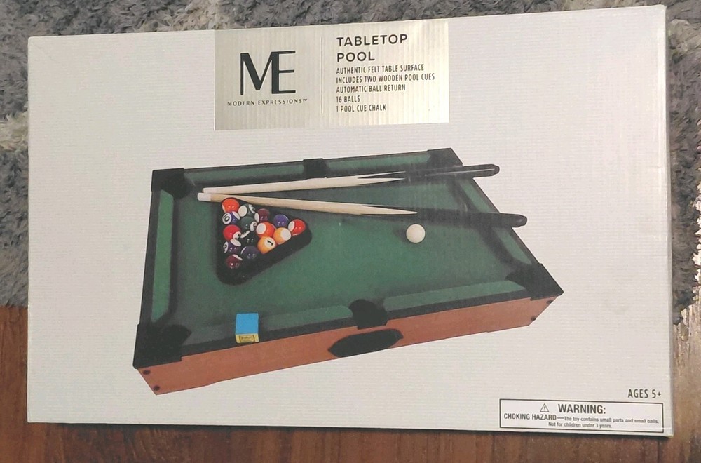 Modern Expressions 20" Tabletop Pool Table Mini Pool Table
