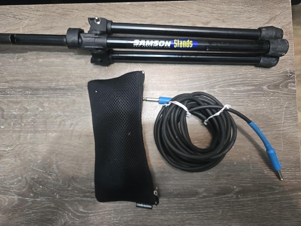 Audio‑Technica PRO 31 & Samson Boom Mic Stand Cables Pouch