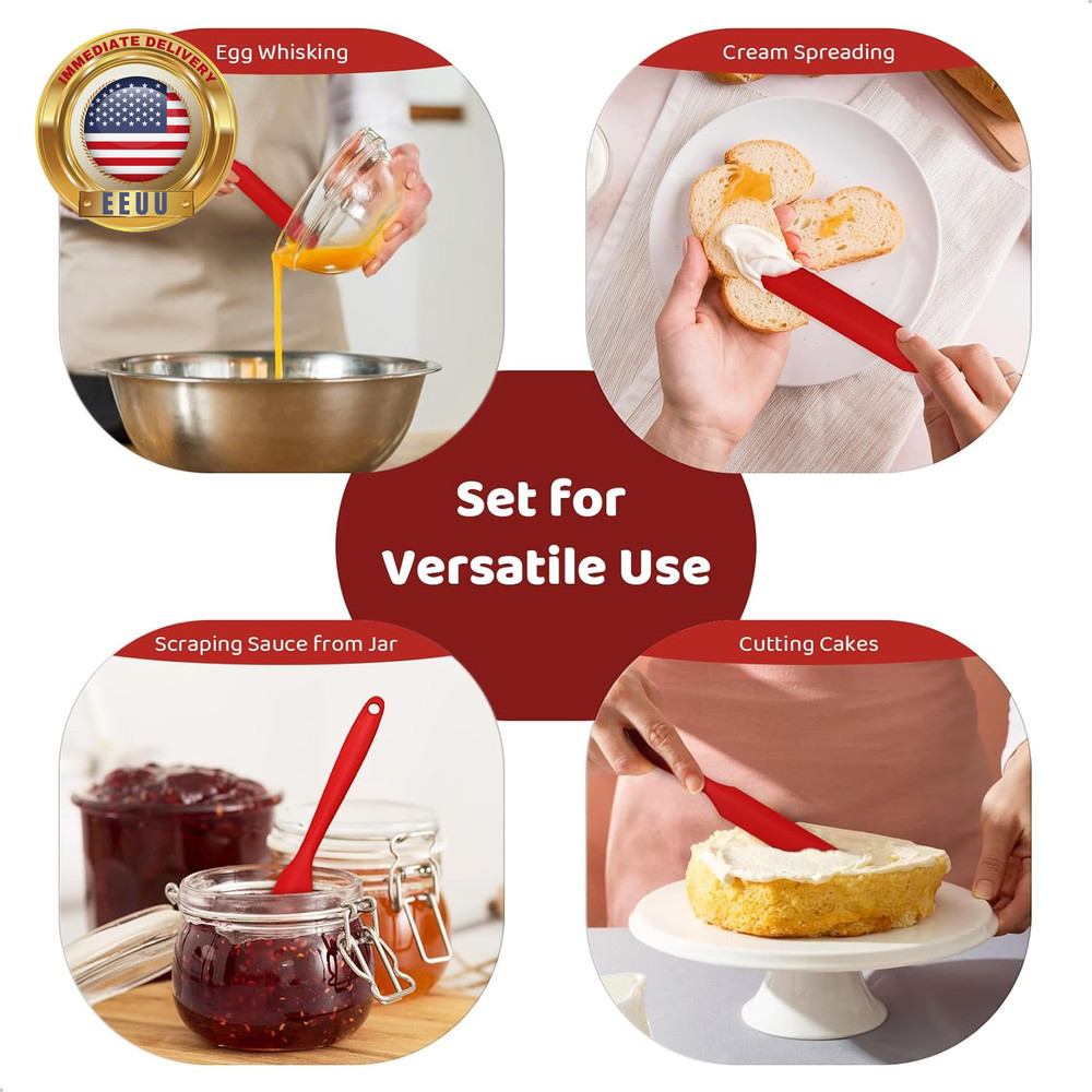 Silicone Jar Scraper with Long Handle, Jam Spreader for Peanut Butter, Kitchen S