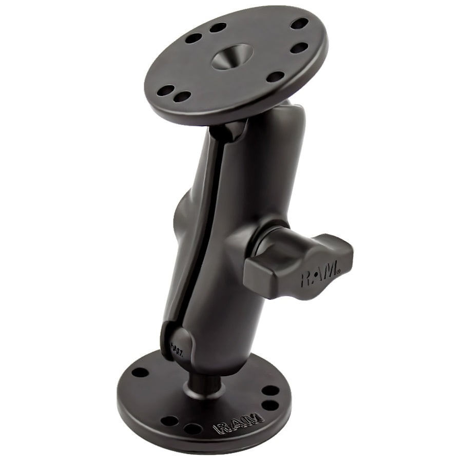 RAM-B-101U  RAM Universal Double Ball Mount with Two Roun...