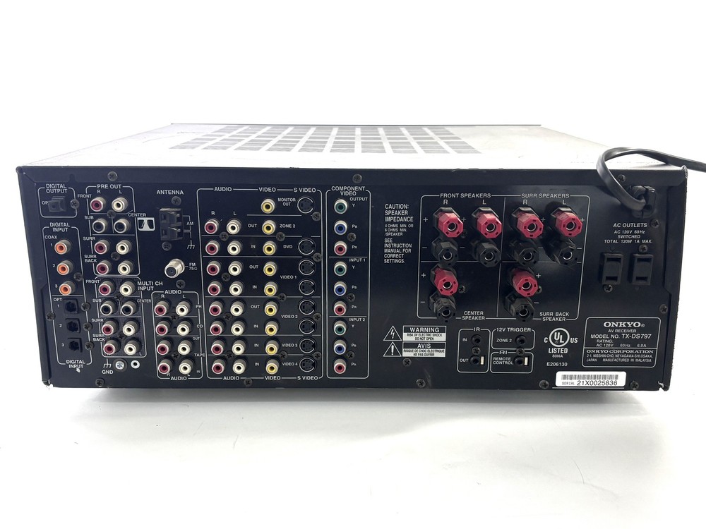 ONKYO AV Receiver TX-DS797 - No Remote