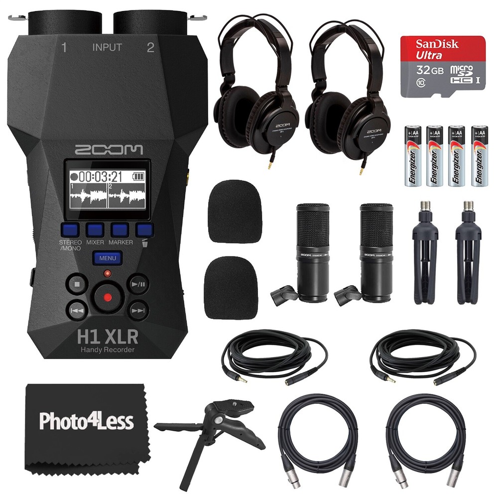 Zoom H1 XLR Handy Recorder Bundle