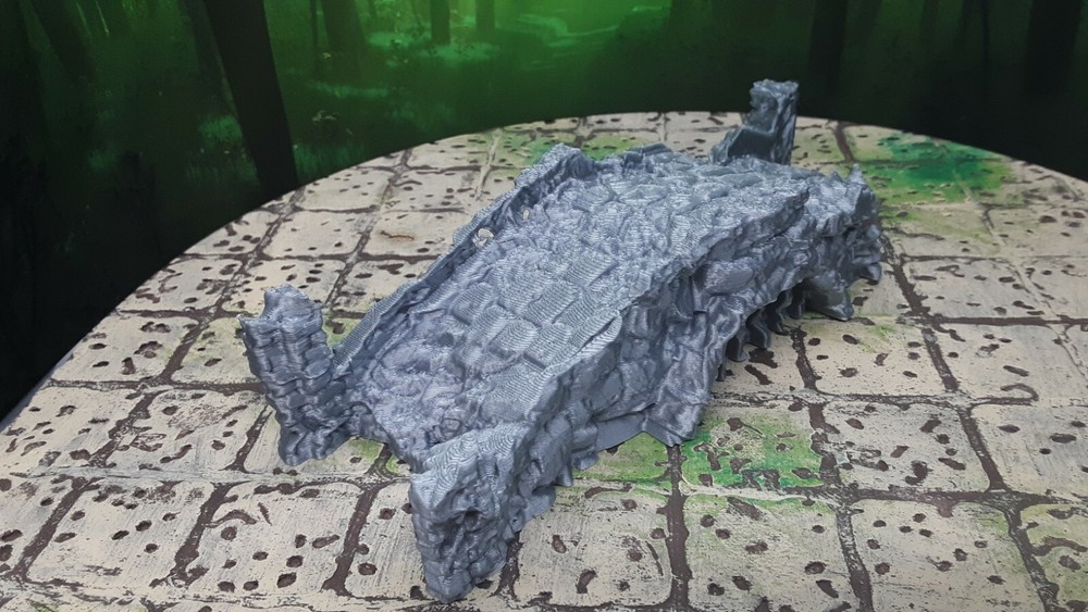 Stone Bridge Ruins Scatter Terrain Scenery 28mm Dungeons & Dragons 3D Printed