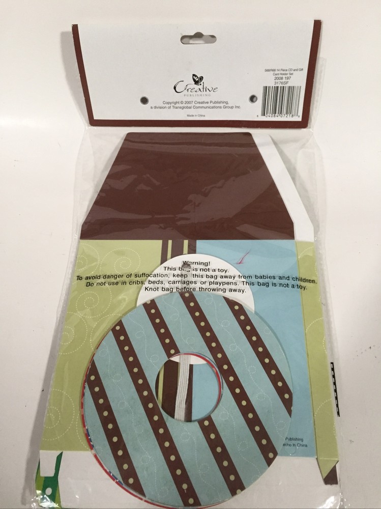 8 Christmas Gift Cards & 2 CD Boxes W 4 Labels (14 Pack)
