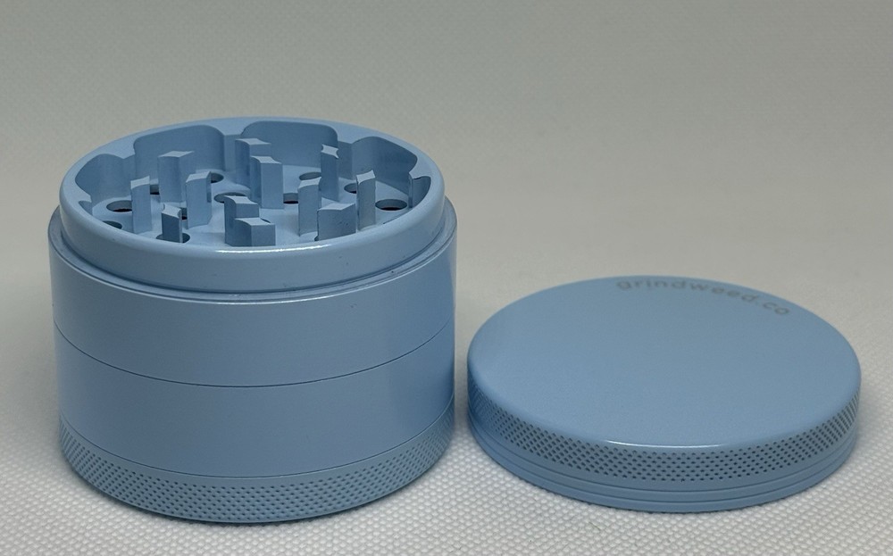 Herb Grinder 4-Piece Set 2.5" Ceramic Non-stick Blue