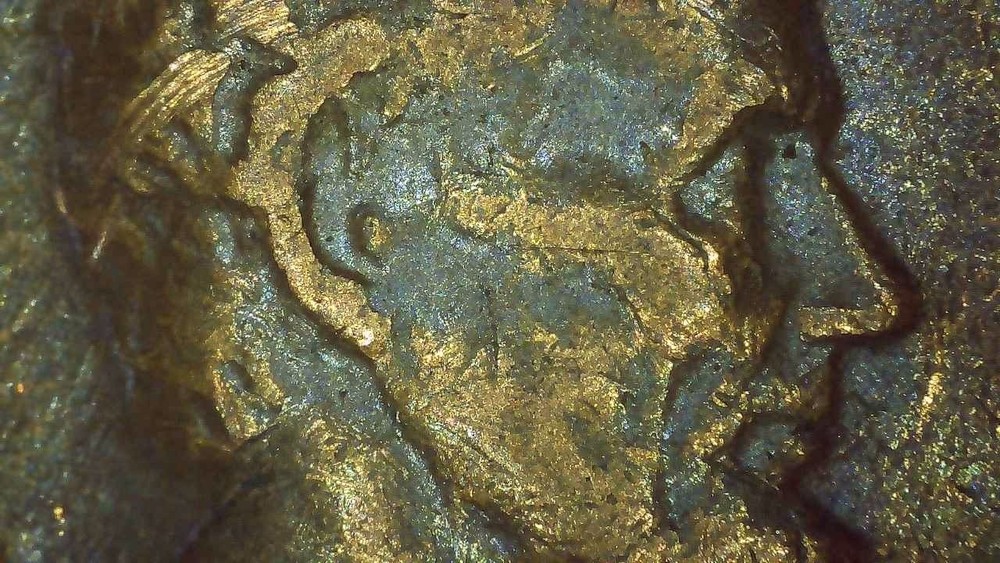 1969 D Lincoln Penny error floating roof, missing FG