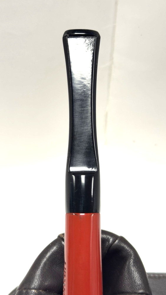 VENTURI by SUPER-TEMP Red Smooth Billiard w *Ebonite Saddle Stem (NOT Plastic)