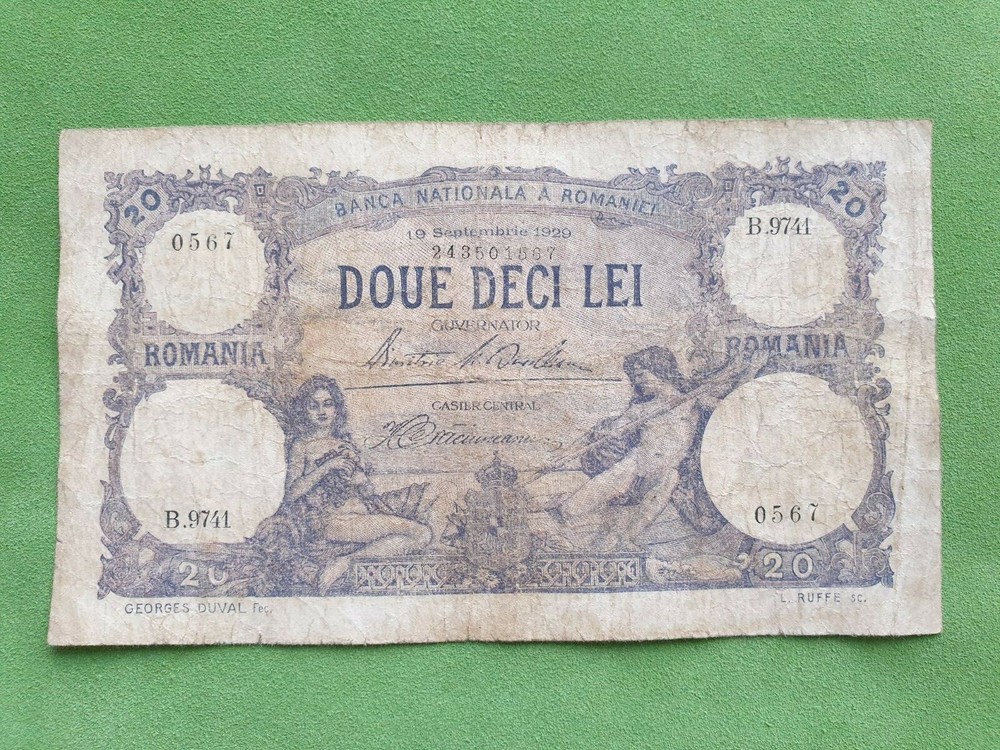 Romania 20 lei 1929 banknote