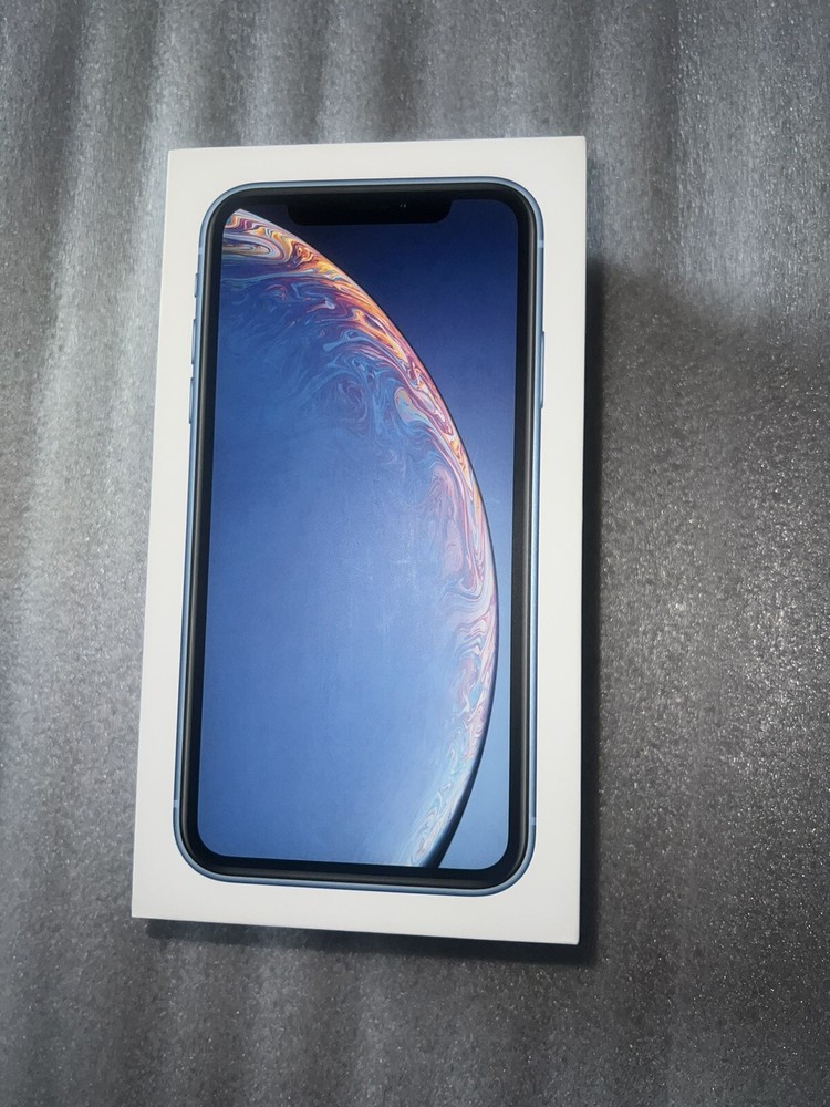 Apple Iphone XR Empty Box Only For Blue 64 GB Phone