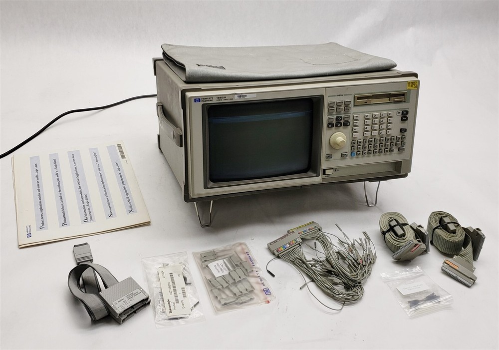 HP Hewlett Packard Agilent 1662A 68CH Portable Logic Analyzer + Extra PARTS