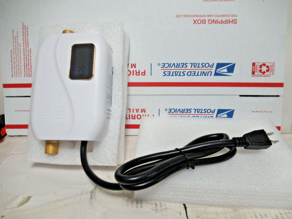 Tankless Water Heater Electric 110V 3000W Under Sink or Mini RV WHITE  XY-FC