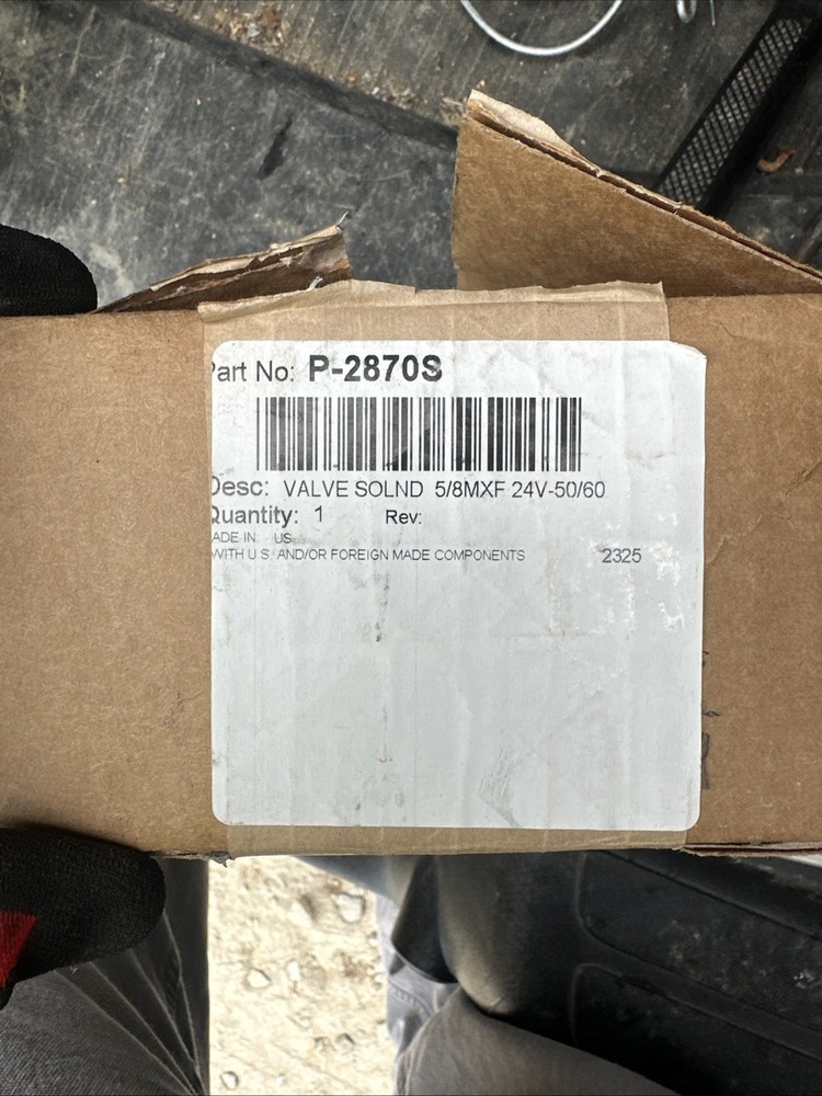 Liebert OEM Valve Solenoid 5/8" MXF 24V-50/60: P-2870S