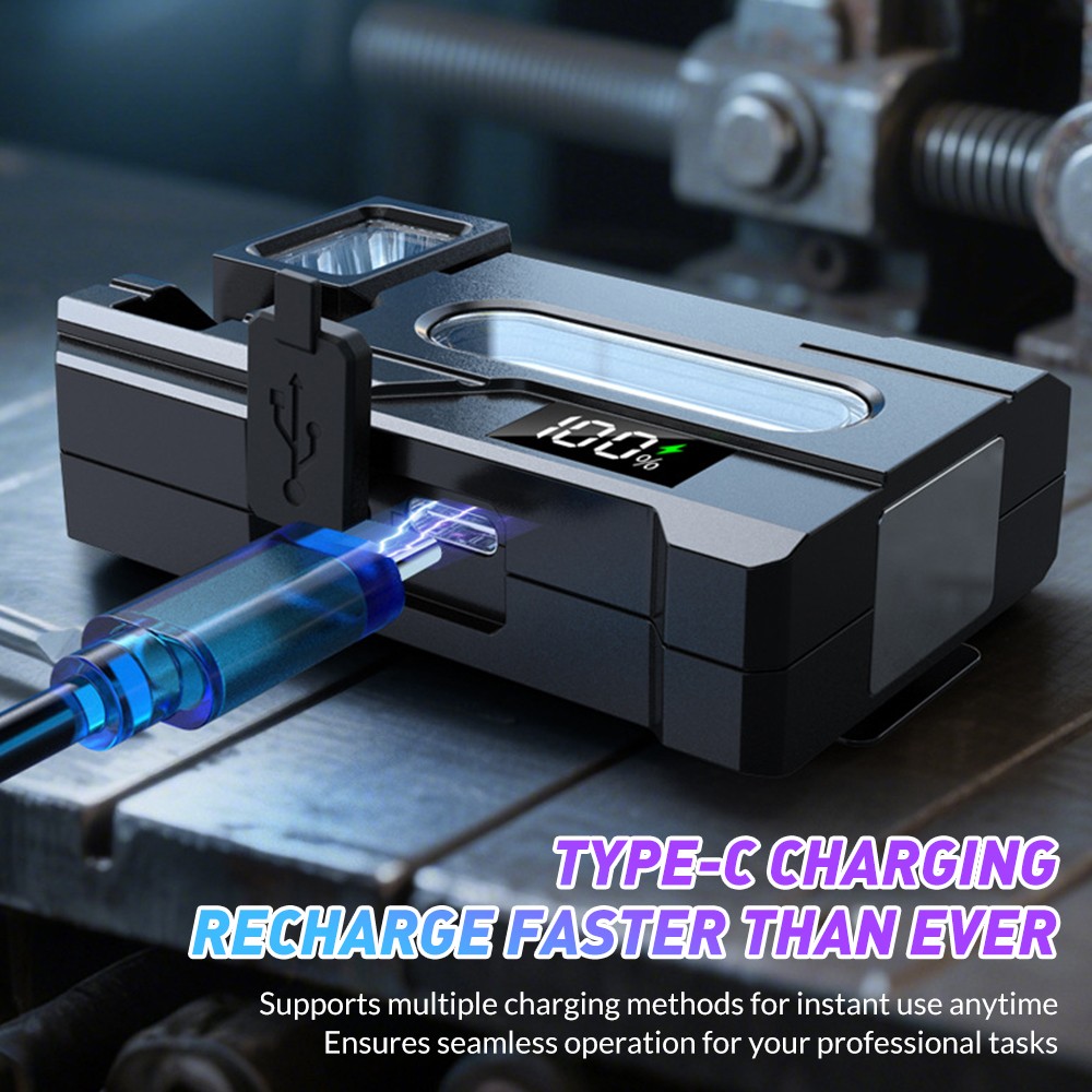 Portable Mini Pocket LED Flashlight Magnetic USB Rechargeable Torch Light Work