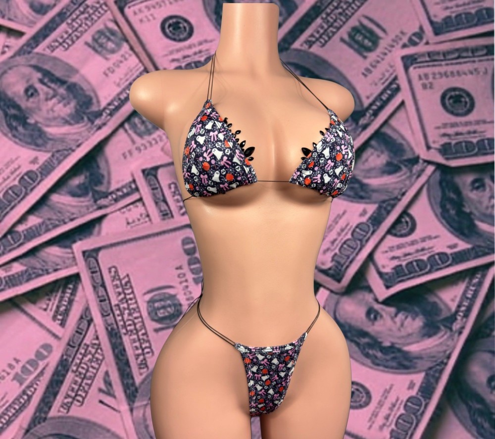 Halloween Exotic Dancewear Micro Kini