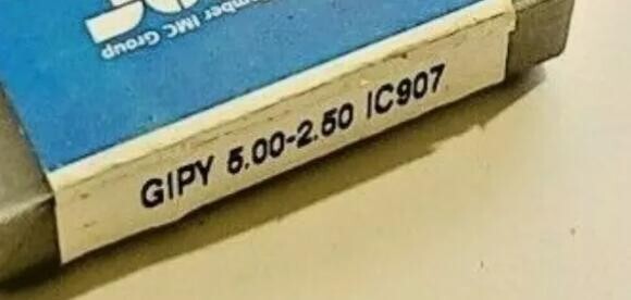 GENUINE  INSERTS     10 PCS             GIPY 5.00-2.50 IC907