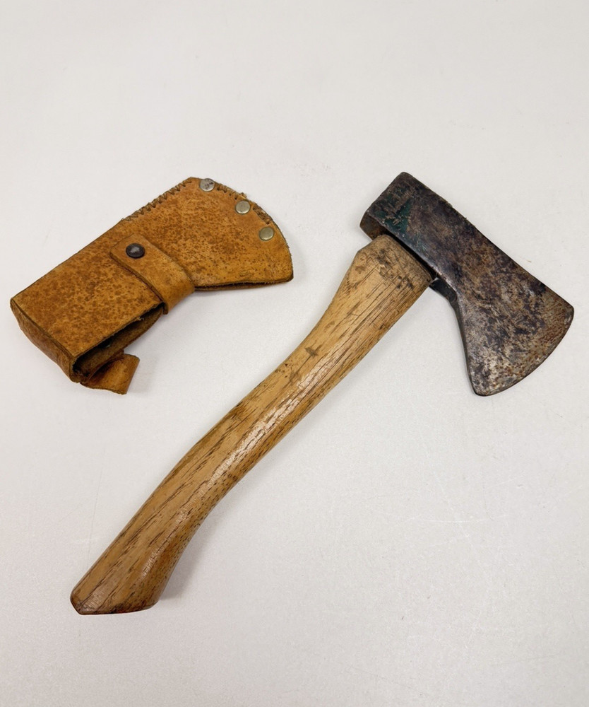 Vintage Norlund Hatchet Axe Wooden Handle 12"