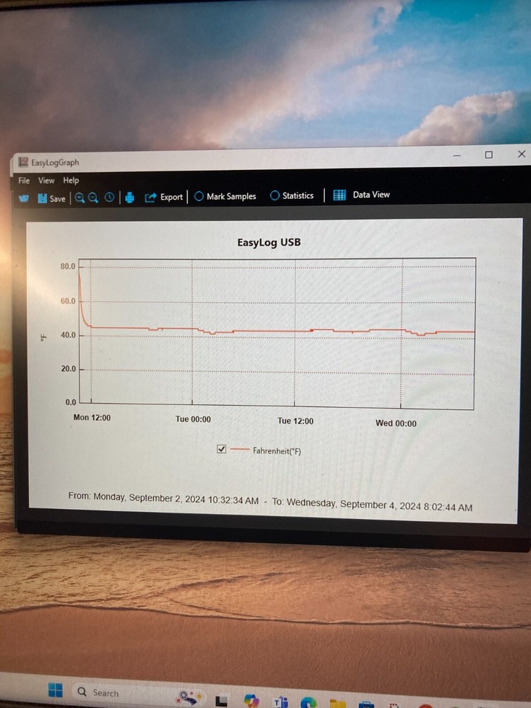 EL-USB-1-LCD Temperature and Humidity Data Logger used in box