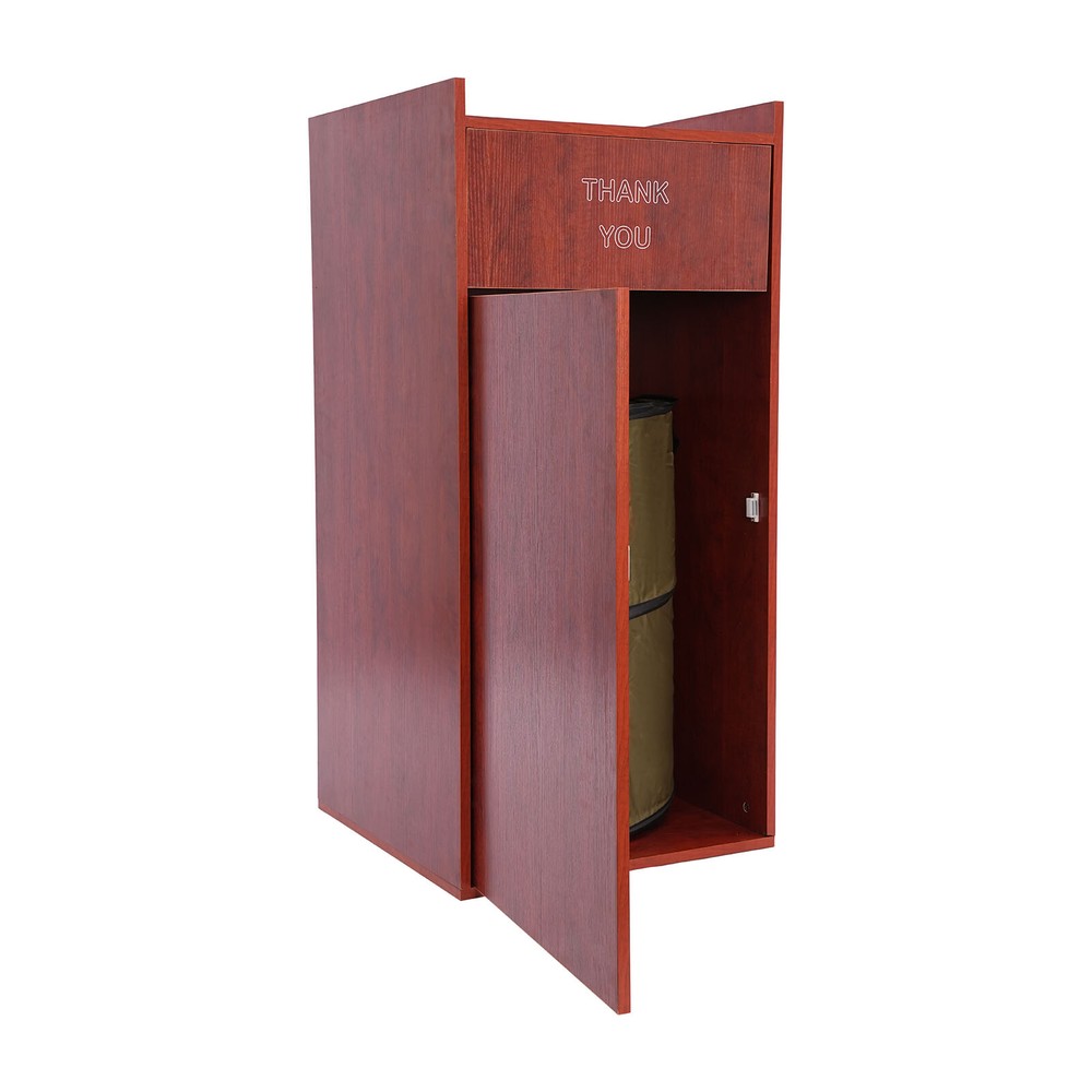 Trash Can Cabinet 30gal Commercial Rectangular Brown Trash Can Garden Trash Can