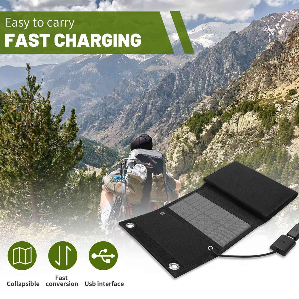 12W Foldable USB Solar Panel Solar Cell Portable Folding Solar Panel for9294