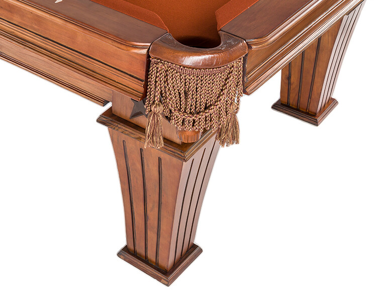 Brittany Pool Table 8' in Cinnamon Finish Customizeable with FREE SHIPPING