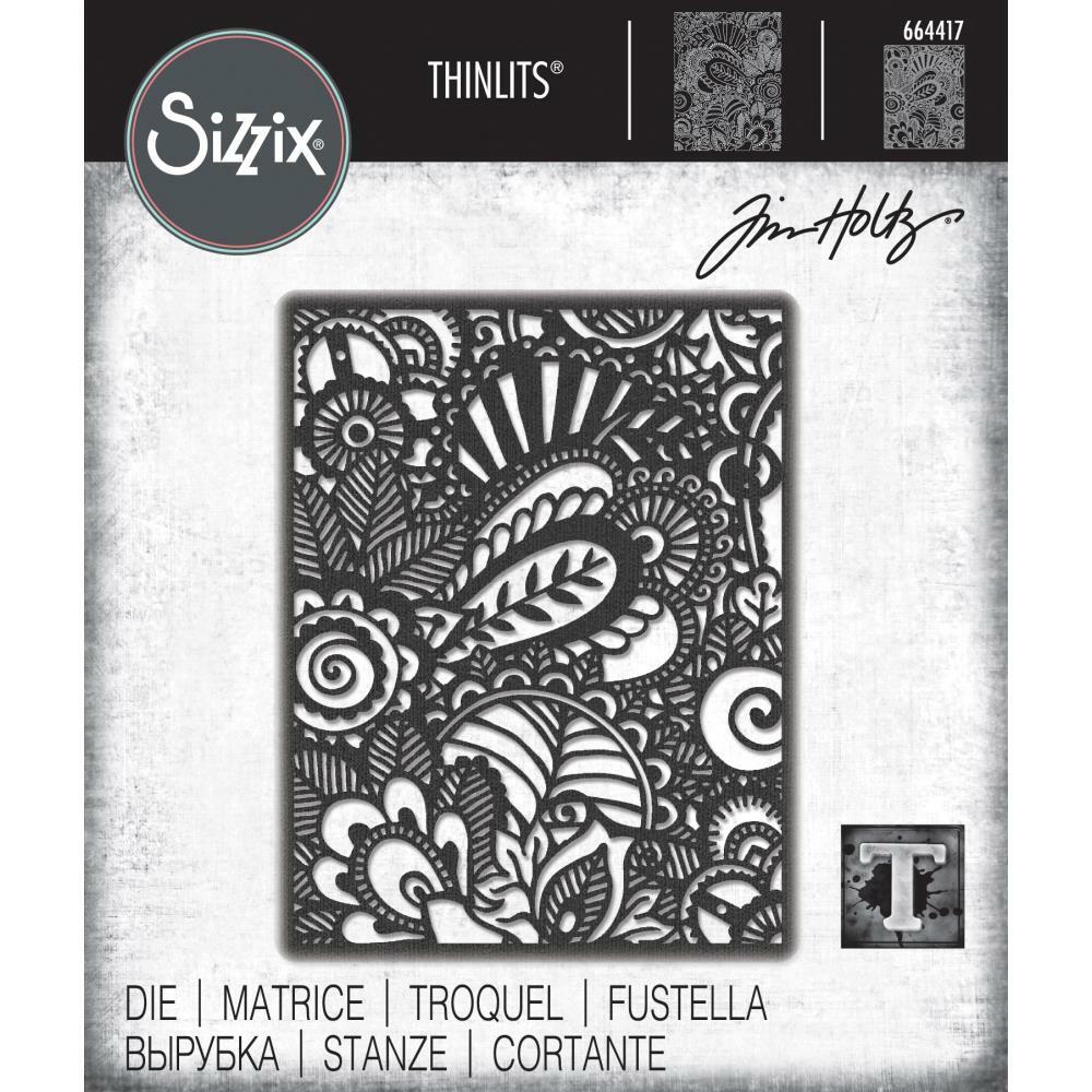 NEW Tim Holtz Alterations "DOODLE ART" Sizzix Thinlits Die- 2020 MSRP $20