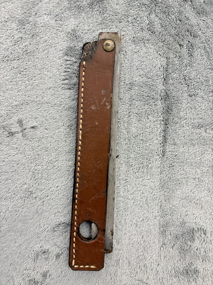 Vintage Gerber Chisel Point 97223 Folding Knife Sharpening 8” Hone DISTRESSED