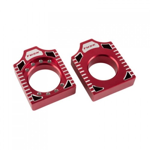 Tusk Racing Axle Block Red L01-301
