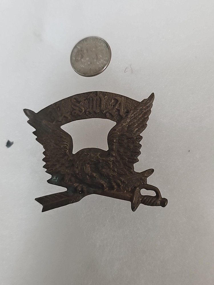 Rare Civil War U S Marines Solid Brass