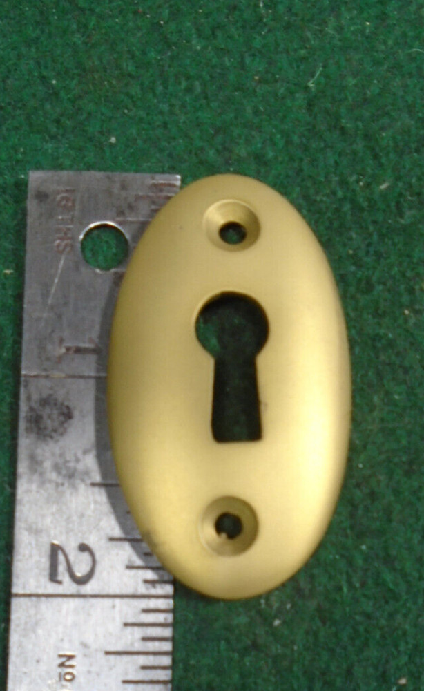 CAST BRASS KEY ESCUTCHEON FOR BIT KEYS - EXACT REPRO   (33169)