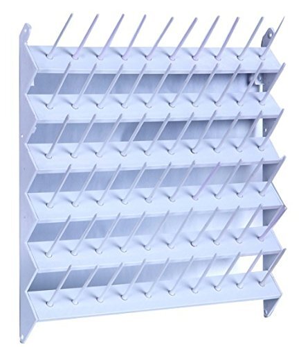 Deluxe 60 Spool Cone Thread Stand/Rack Sewing Embroidery Machine Organizer Easy