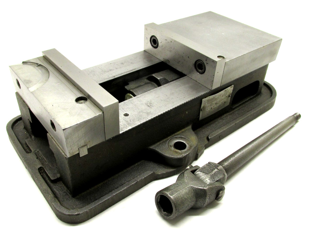 KURT ANGLOCK 6" MILLING MACHINE VISE w/ JAWS & HANDLE - #D60