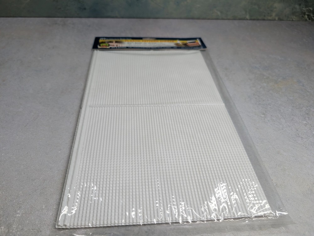 JTT 97434 Plastic Pattern Sheets, Spanish Tile, White, 7.5"x12" (2pcs)