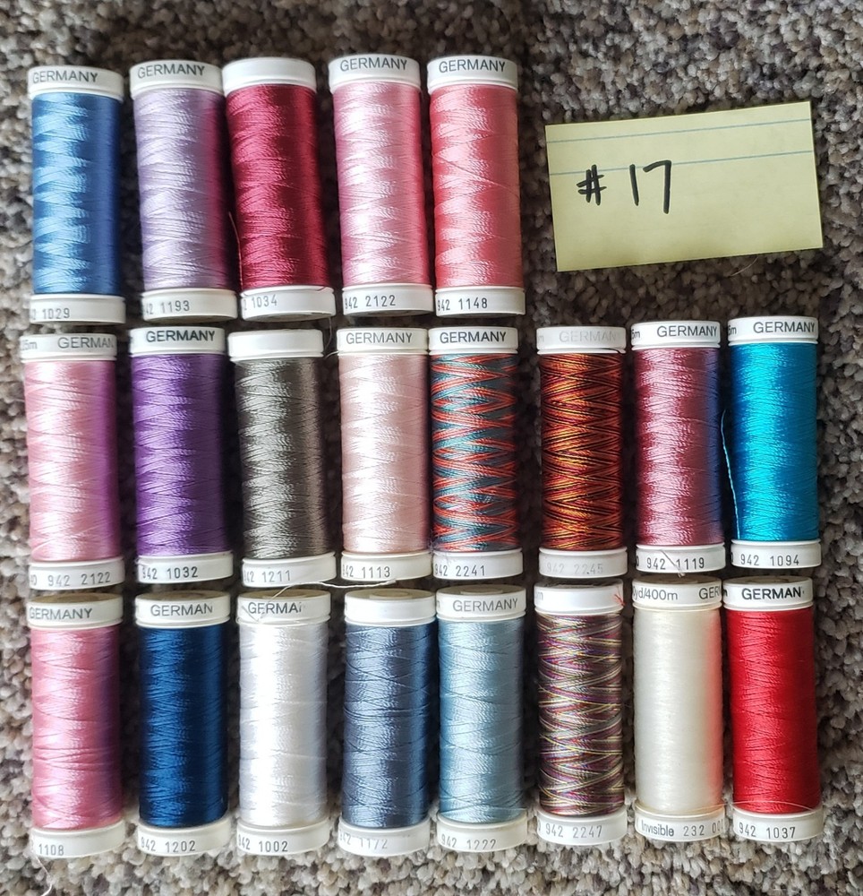 21 NEW Spools Sulky Embroidery Thread 250 yds each