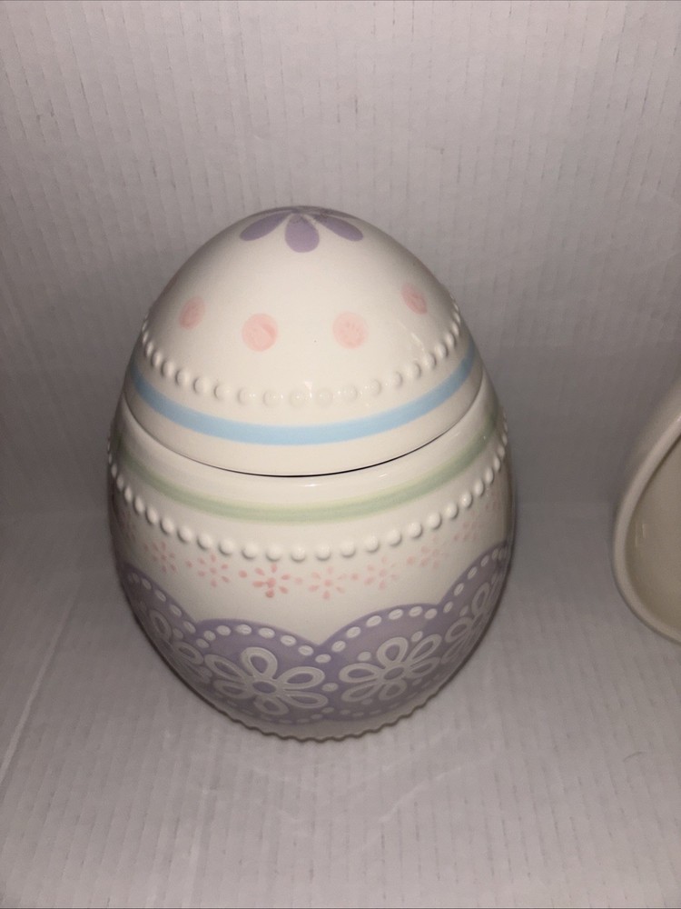 ONEIDA/LENOX Easter Stoneware Bunny Platter/Dish And Cookie Jar