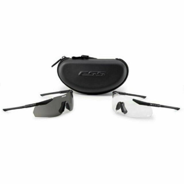 ESS 740-0001 Protective Sunglasses - Black/White