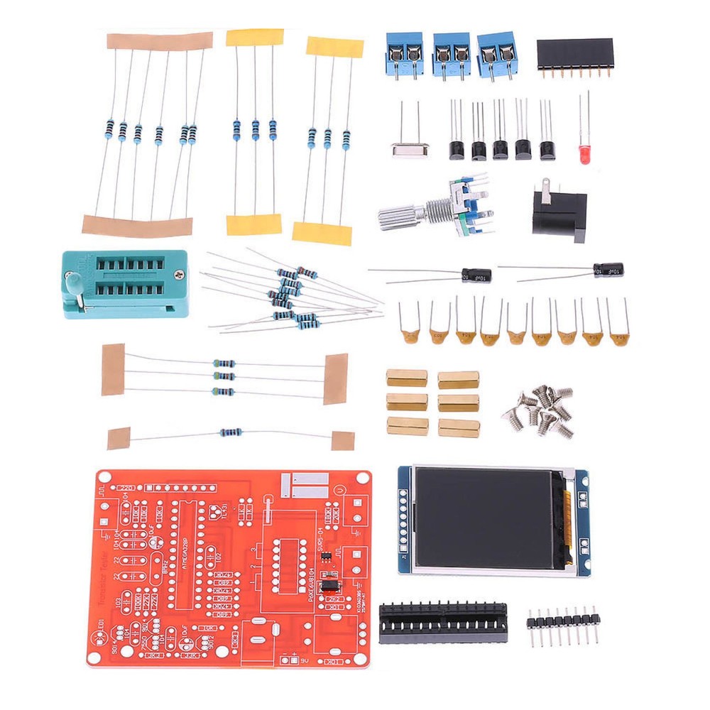 LCD Display DIY Tester Transistor Capacitance ESR Meter Signal Generator Tool d