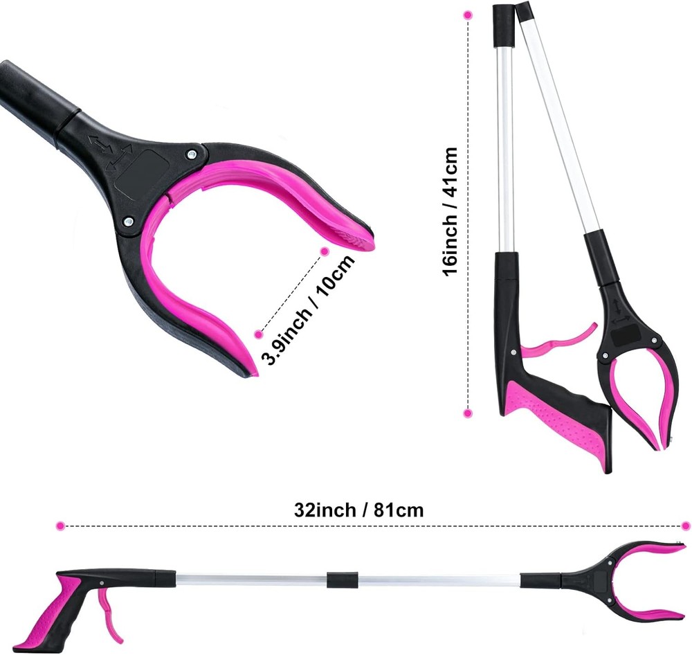 Foldable Grabber Reacher Tool with Magnetic Tip
