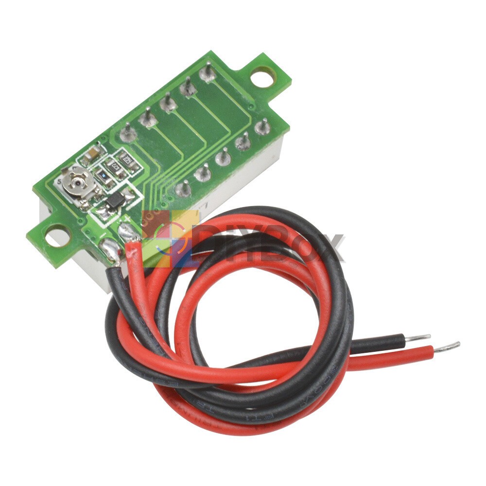 [10PCS] 0.28" Mini 2Wire Voltage Meter Red LED Panel 3-Digital Display Voltmeter