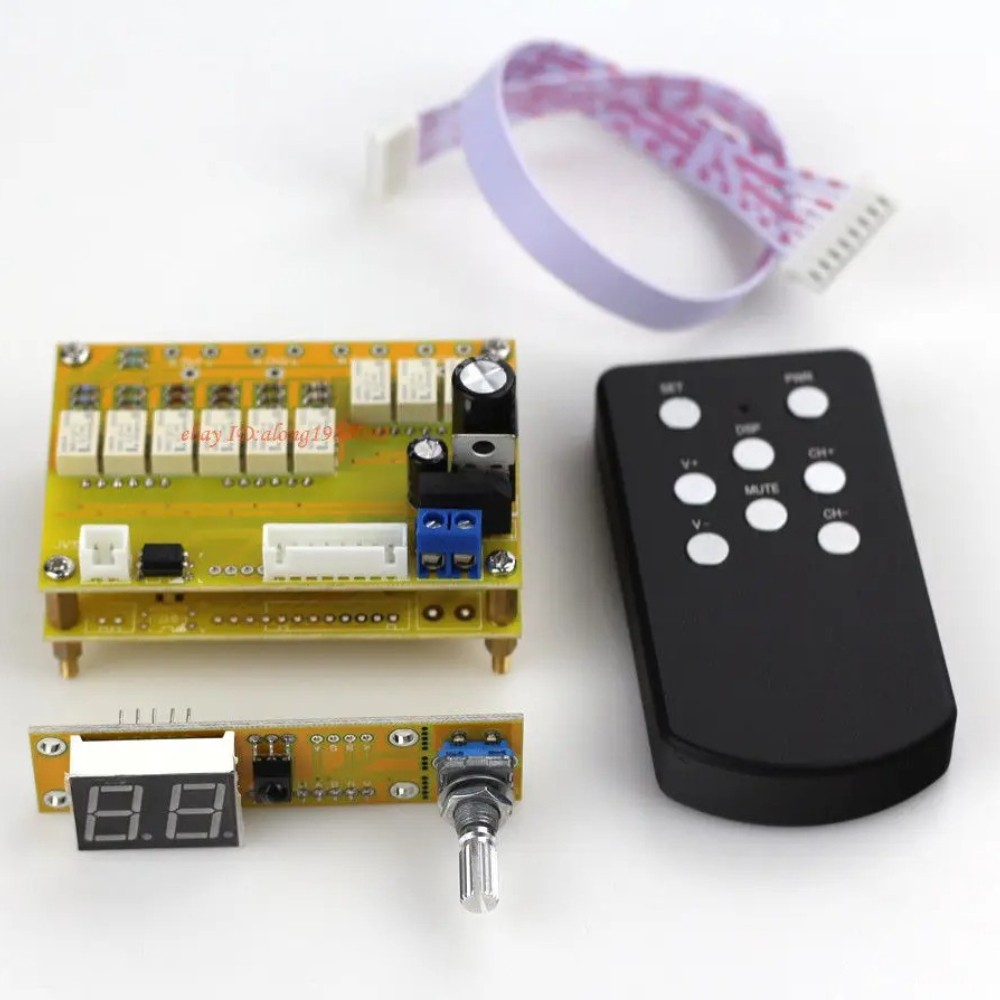 Assembeld Hi End 64 Steps Relay Remote Volume Control Board (Balance Version)