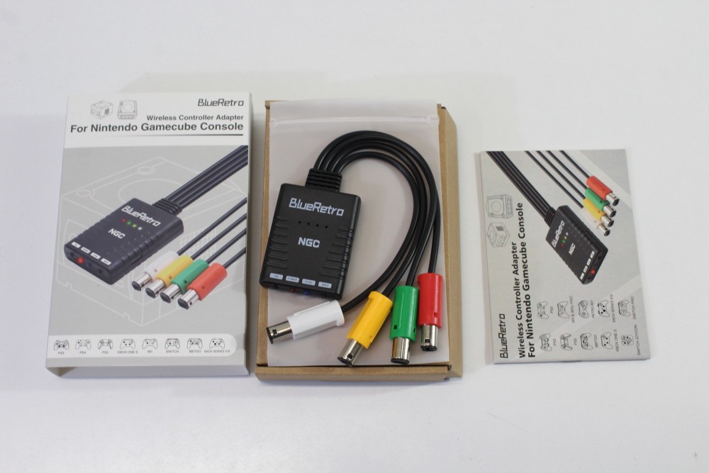 BlueRetro 4 Player Wireless Controller Adapter for GameCube New PS5/Xbox/Switch