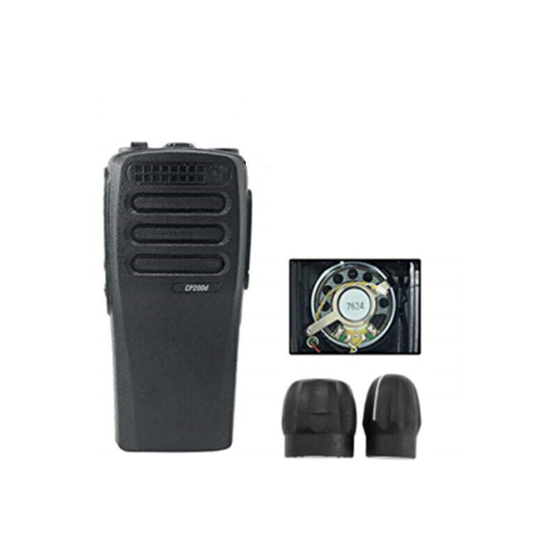 For CP200D Radio Black Kit Front Housing Case with Speaker