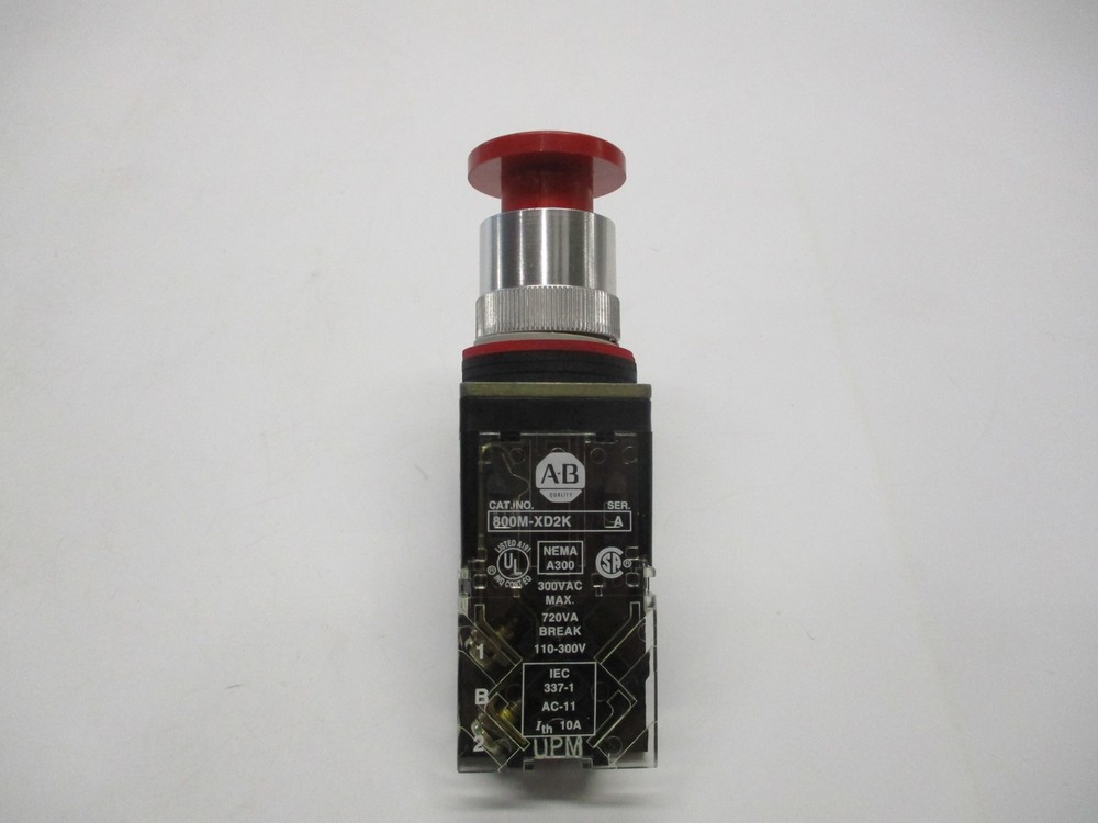 ALLEN BRADLEY 800MR-D6D2K RED PUSHBUTTON NSMP