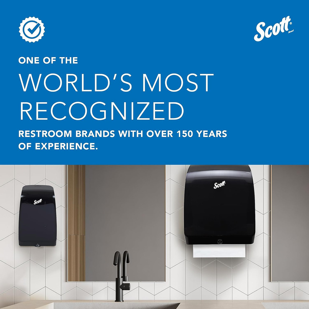Scott Essential Electronic Towel Dispenser (48860), Fast Change, Smoke with Purp