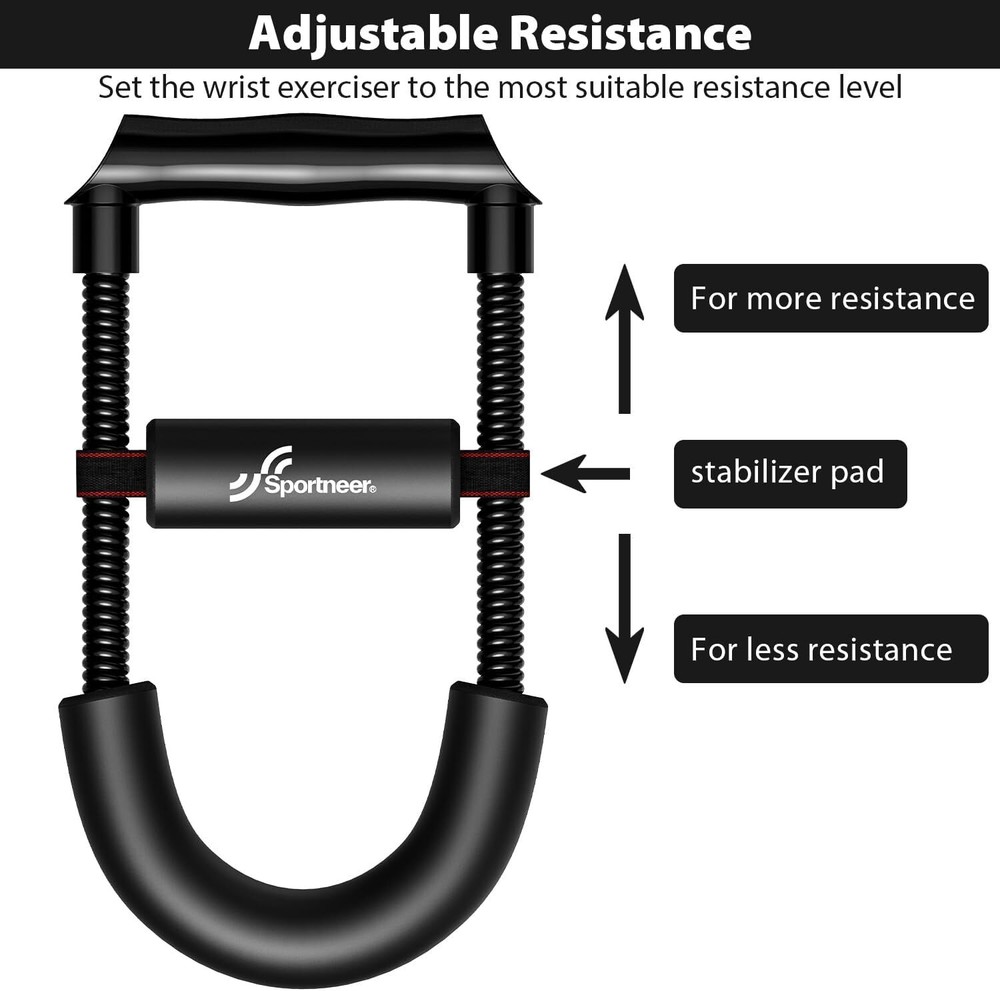 Forearm Wrist Strength Trainer, Adjustable Tension for Strength - Hand