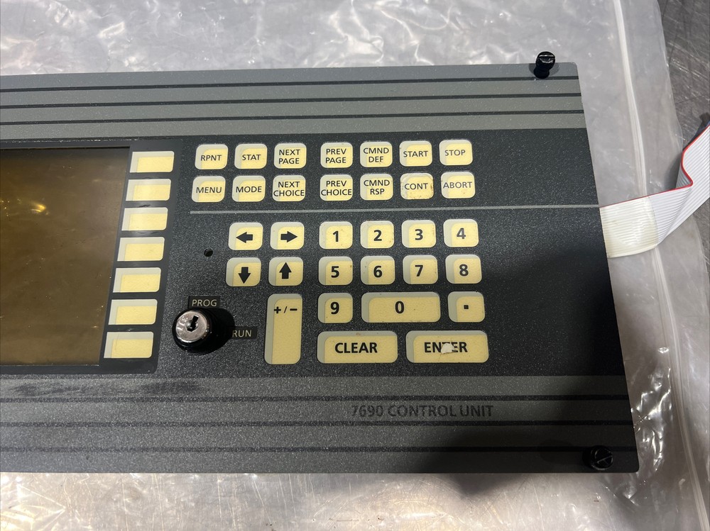 MODEL 7690, MAT. HANDLER CONTROL, BRUCE IND.CNTRL Front Panel Used Surplus